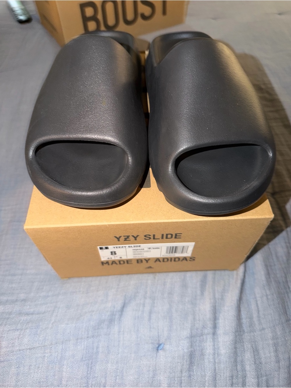 Black Yeezy Slides